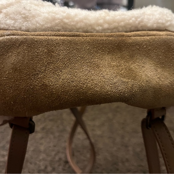 UGG Tan and Cream Plush Backpack - Picture 7 of 7